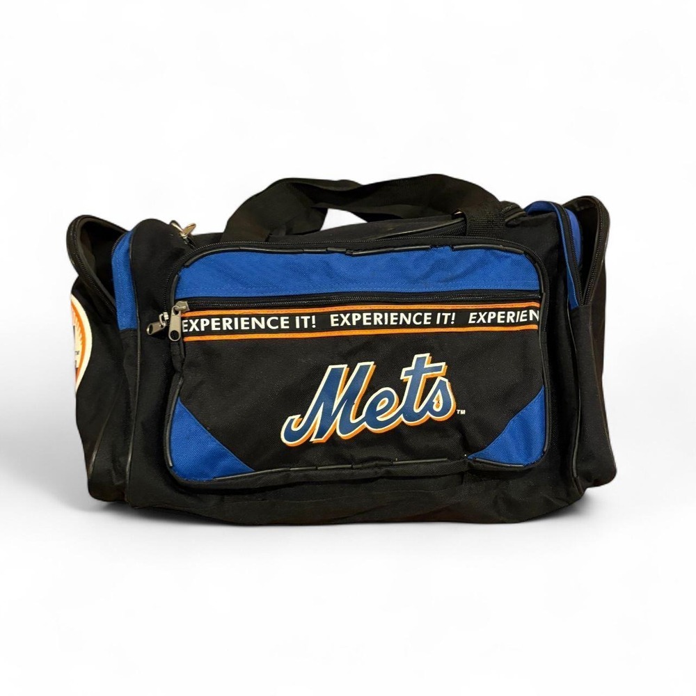 New York Mets Black Blue Duffle Bag Lincoln Mercury Gym Travel Bag MLB